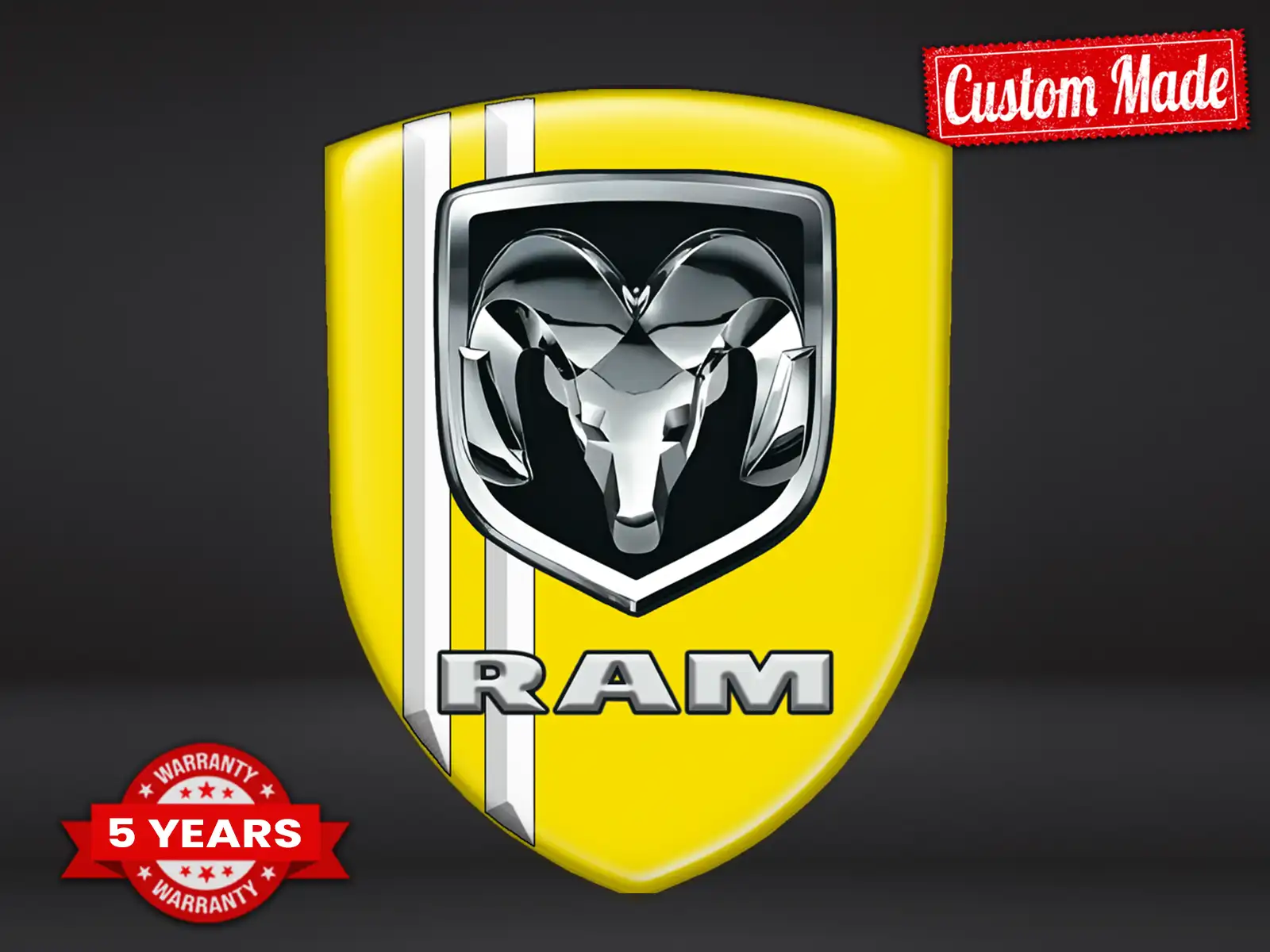 Dodge Epoxy Domes Sticker Edle Edition Glänzende Badges